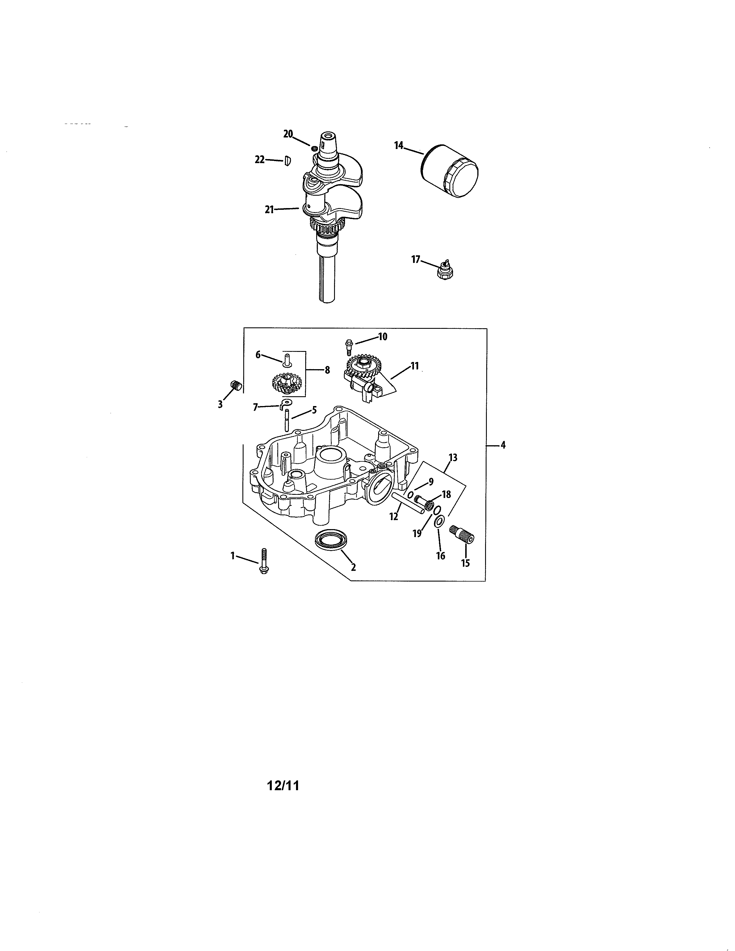 OIL PAN/CRANKSHAFT