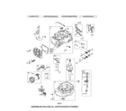 MTD 11A-B25F799 cylinder/crankshaft/sump diagram