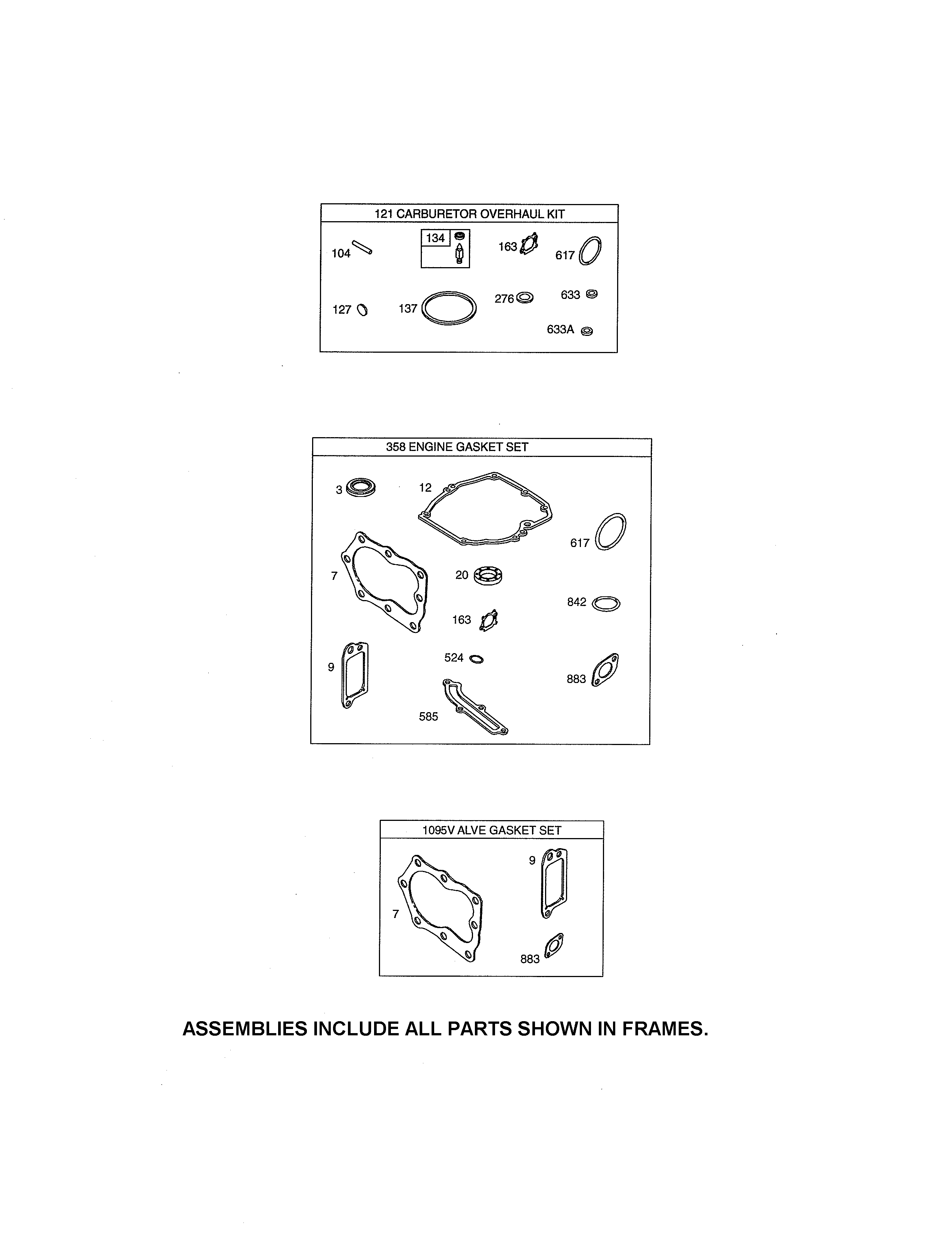 Gasket sets