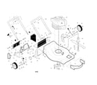 Craftsman 917370400 engine/housing/handle diagram
