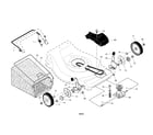 Craftsman 917370400 drive control/gear case/wheels diagram