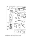 Carburetor/fuel tank/muffler