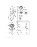 Rewind starter/blower housing