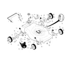 Craftsman 9179993A drive control/gear case/wheels diagram