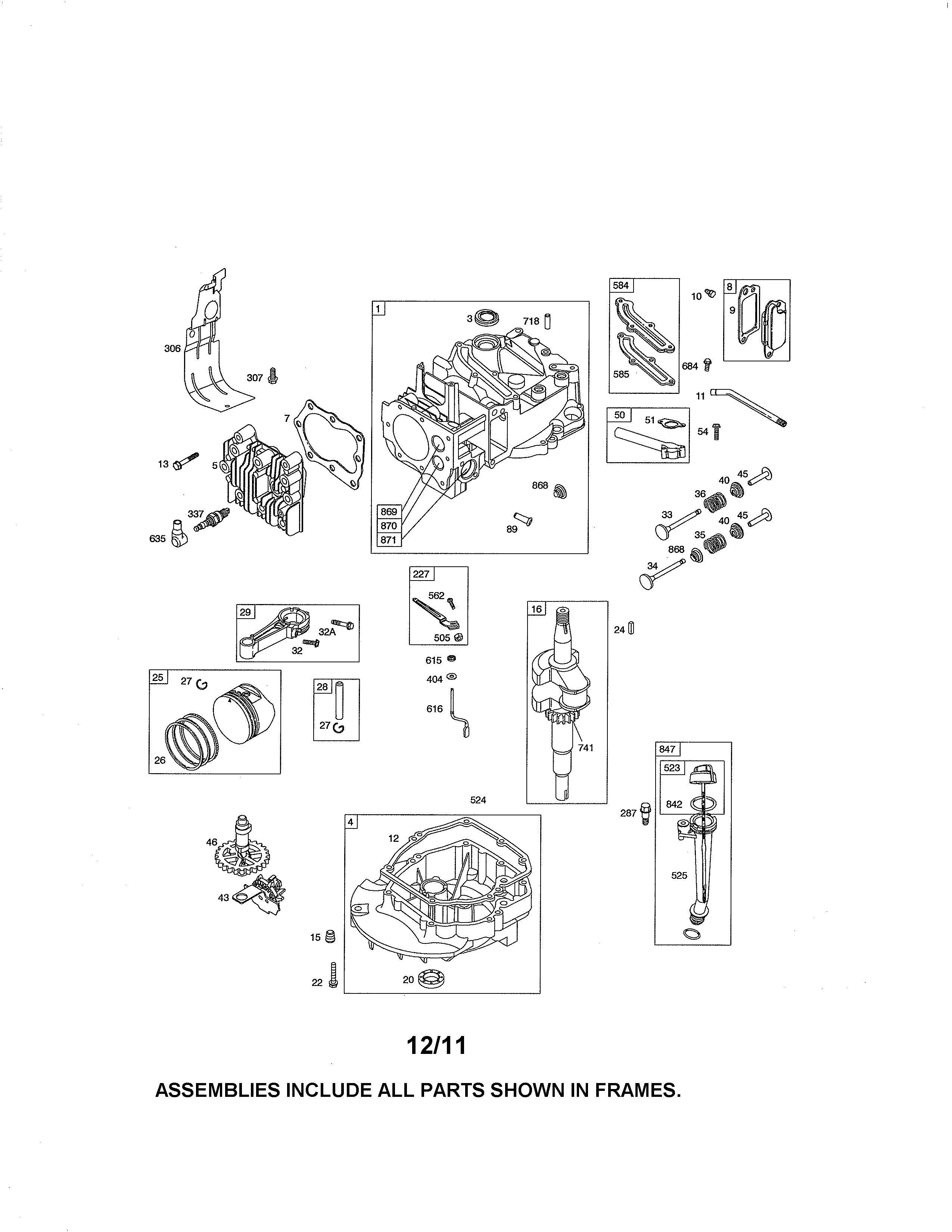 CYLINDER/CRANKSHAFT/SUMP