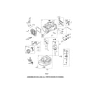 Craftsman 9179994B cylinder/crankshaft/sump diagram