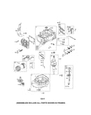 Cylinder/crankshaft/sump