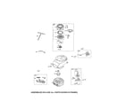 Briggs & Stratton 128M05-0126-F1 rewind starter/blower housing diagram