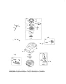 Rewind starter/blower housing