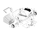 Craftsman 917254591 drive control/gear case/wheels diagram