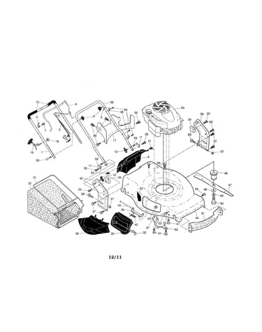 Engine/housing/handle