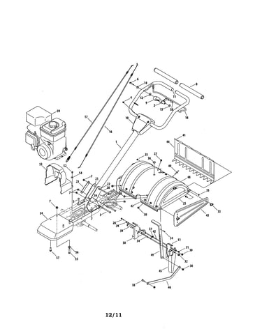 Handle/shield/engine