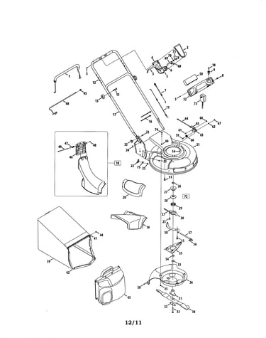 Handle/deck/chute