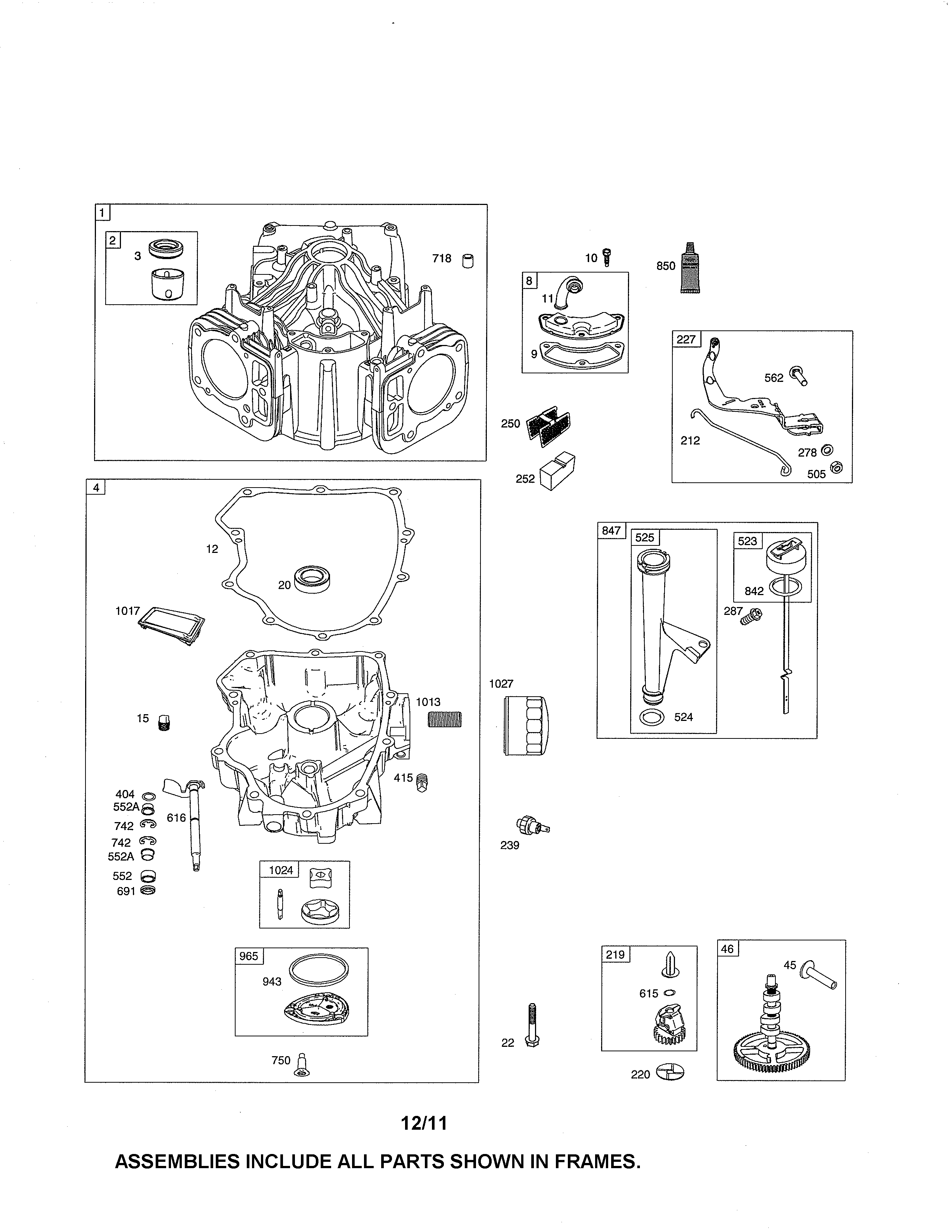 Cylinder/sump