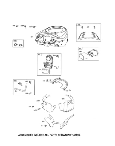 Blower housing/air cleaner