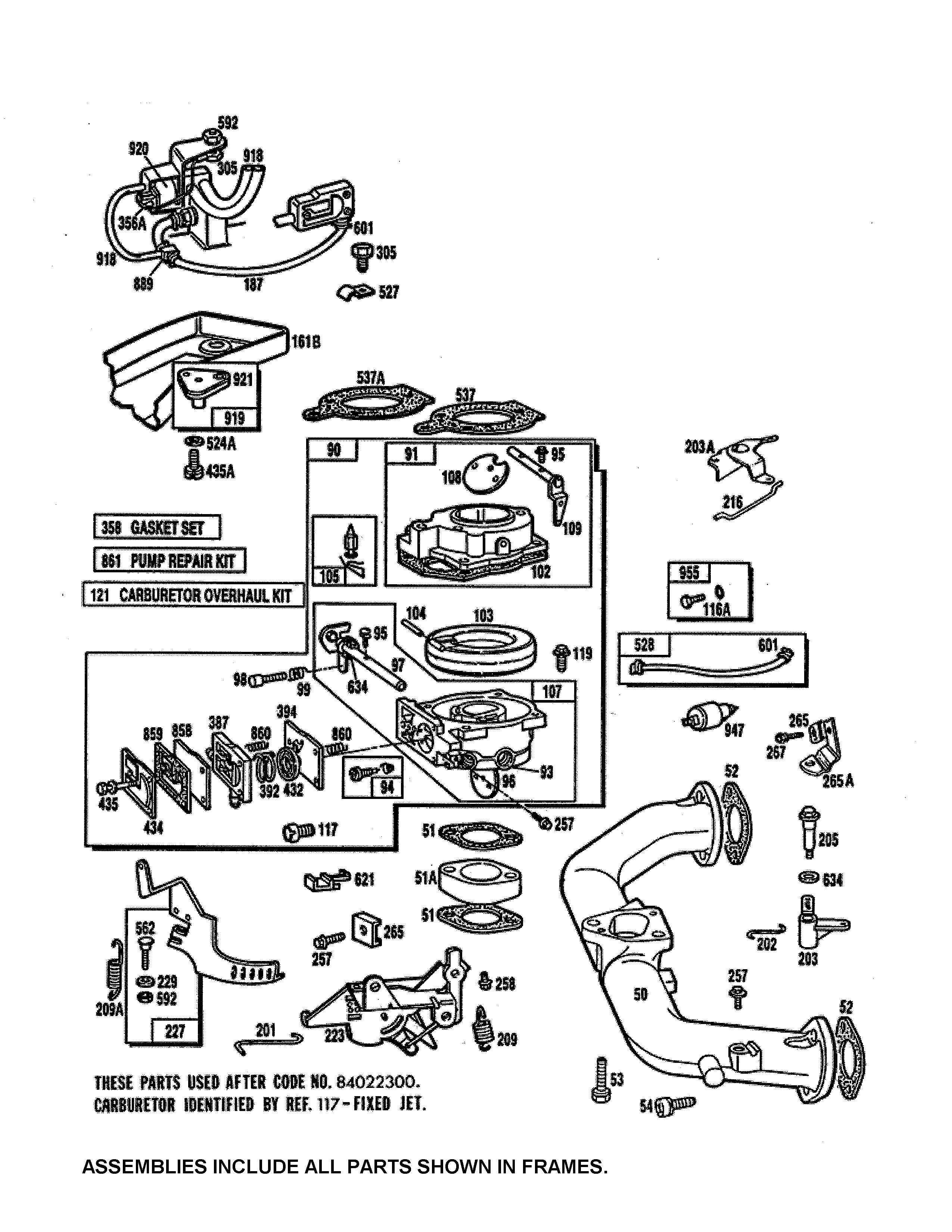 Carburetor - reference 117