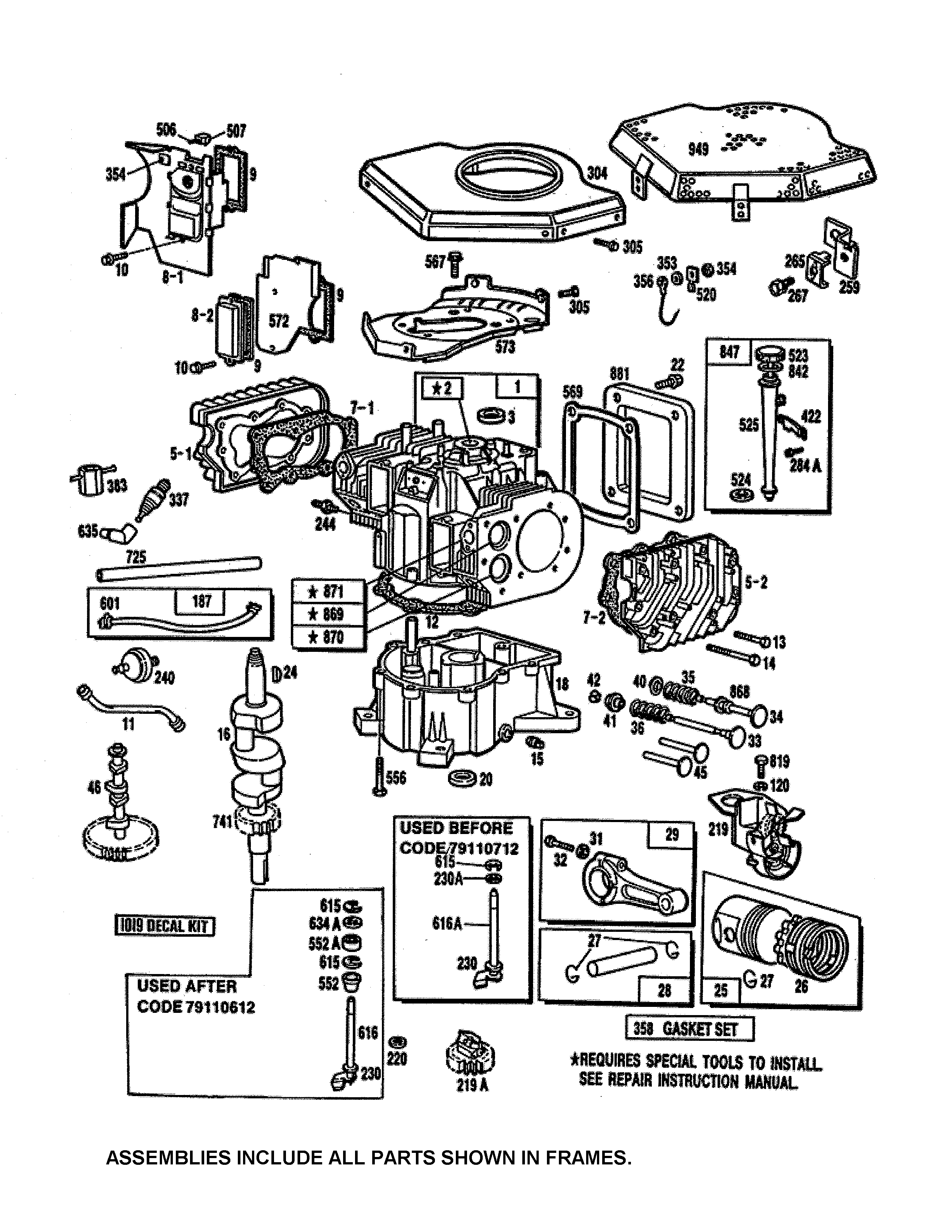 Cylinder head/sump