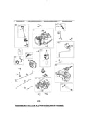 Cylinder/crankshaft/fuel tank