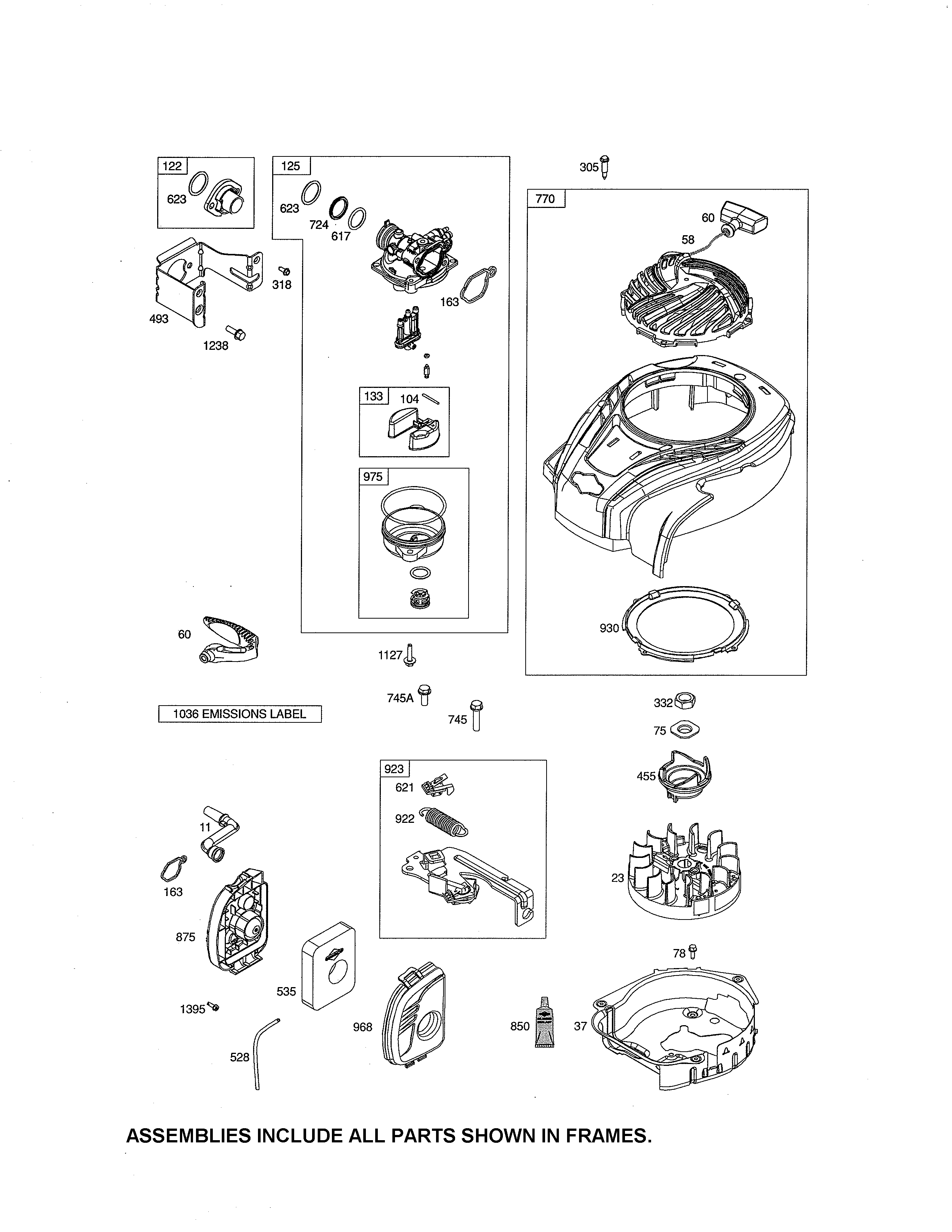 CARBURETOR/BLOWER HOUSING