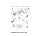 Craftsman 917370931 cylinder/crankshaft/sump diagram