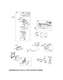 Carburetor/fuel tank/muffler
