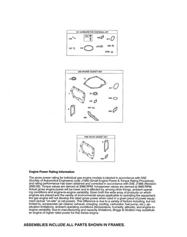 Gasket sets