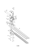 Hedge trimmer attachment