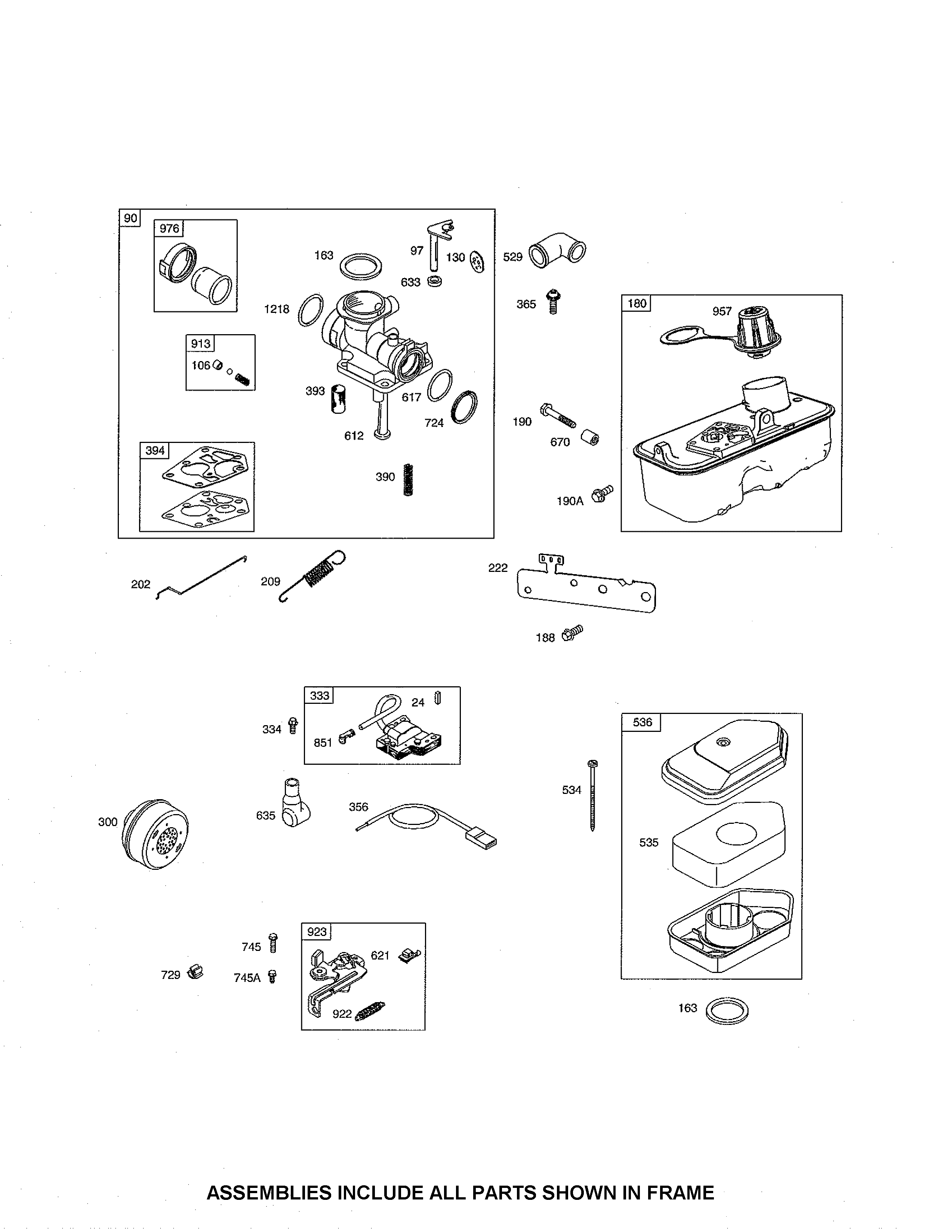 CARBURETOR/FUEL TANK