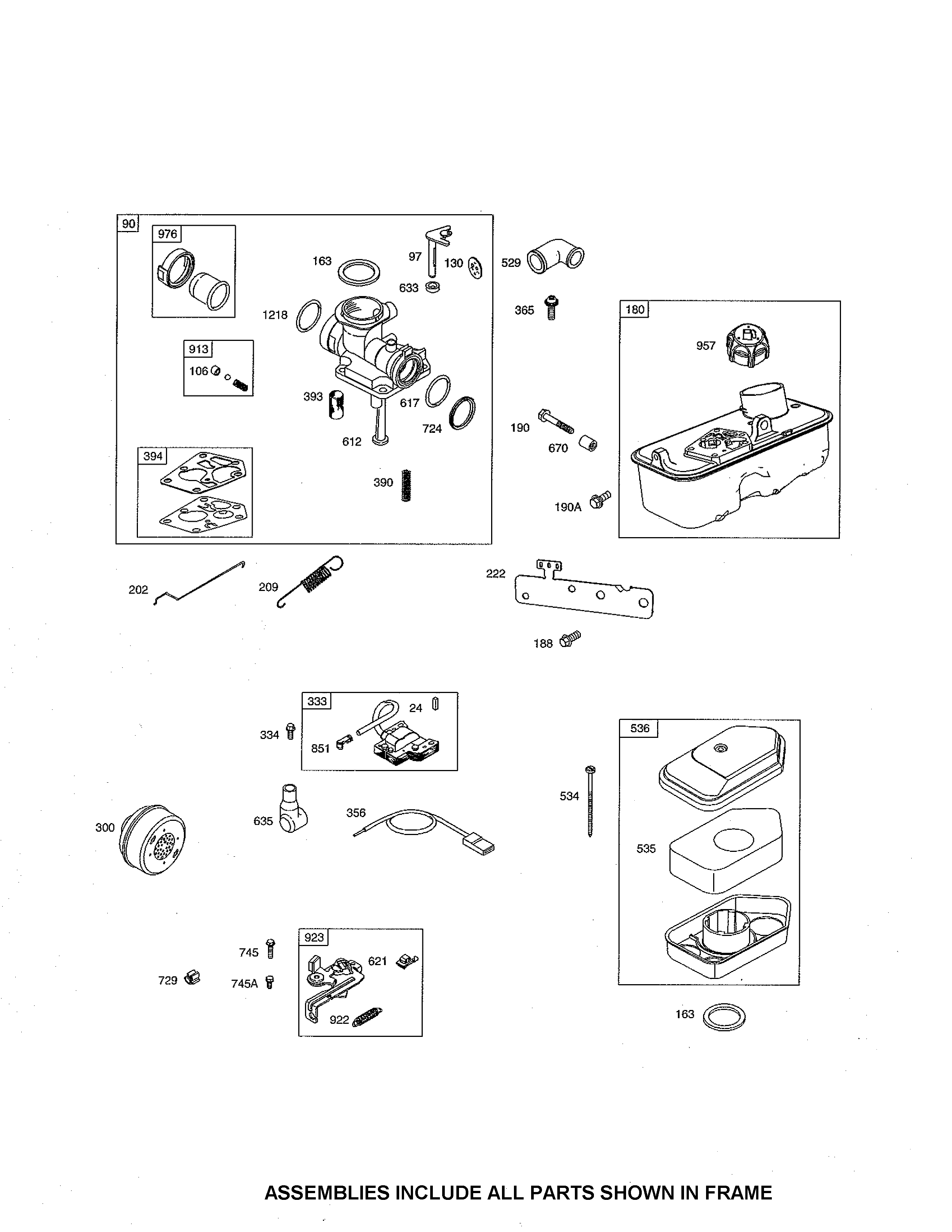 Carburetor/fuel tank