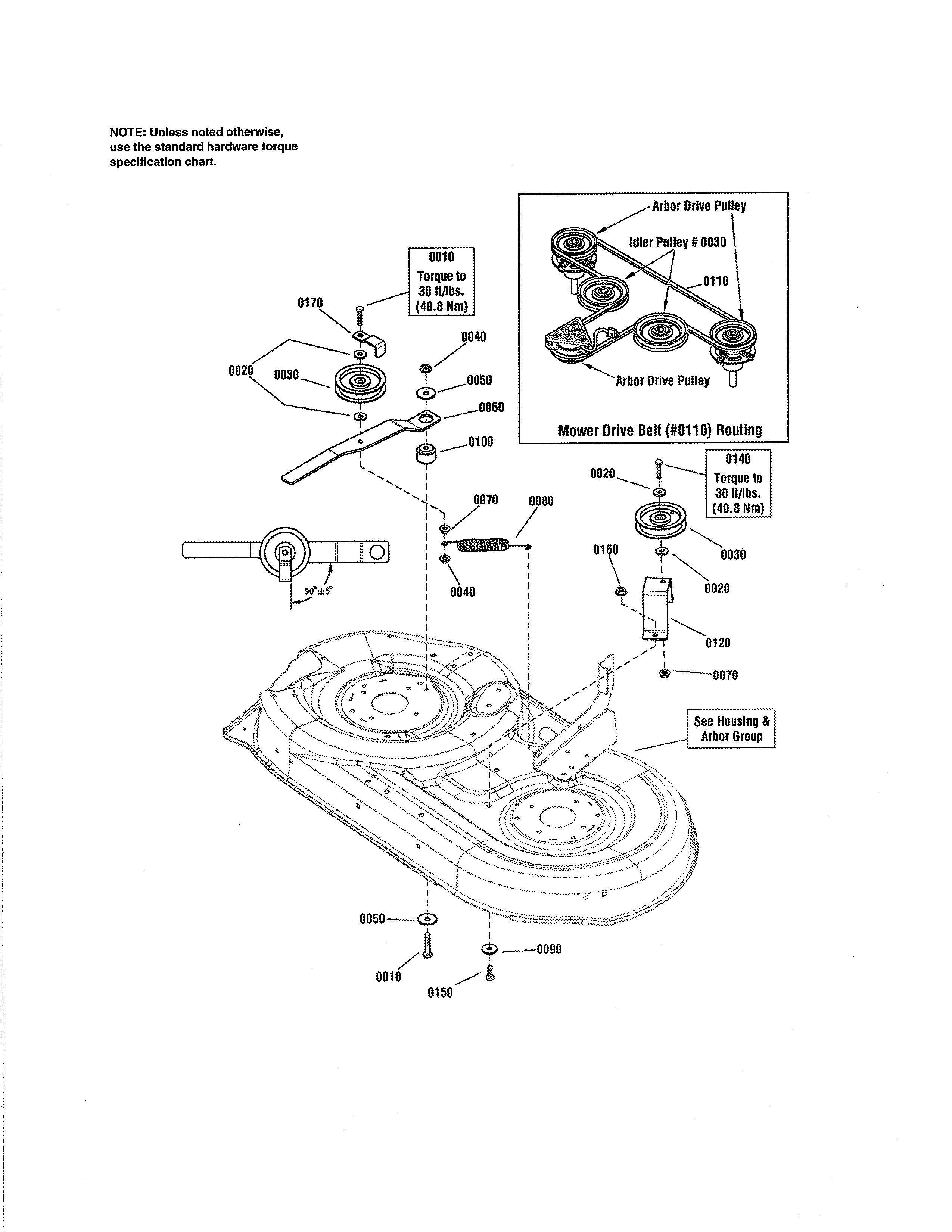 42" MOWER DECK - CLUTCH