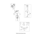 Briggs & Stratton 40G777-0131-G5 crankshaft/intake manifold diagram
