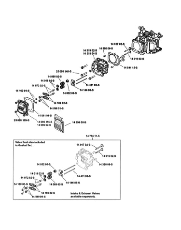 Head/valve/breather