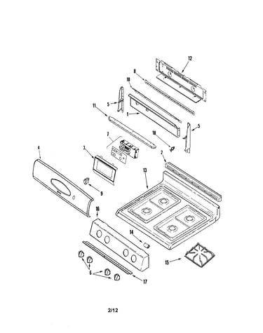Control panel/top