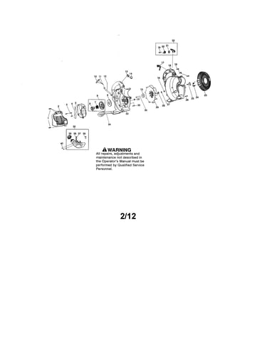 Handle/impeller/scroll