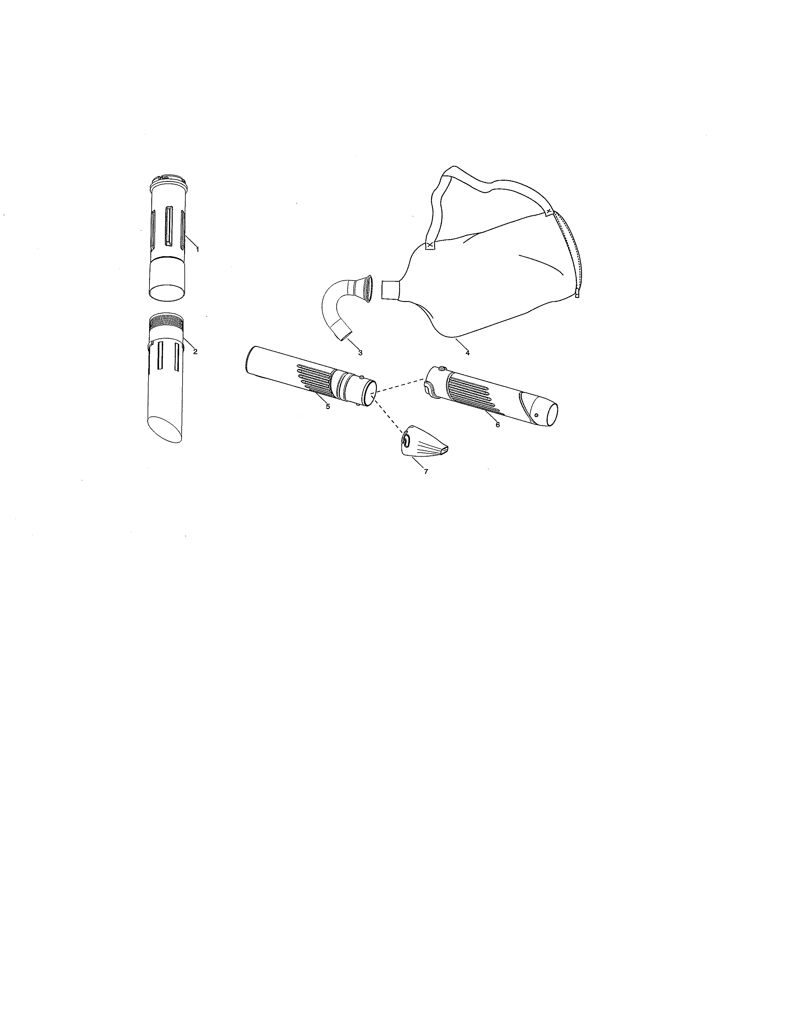 Vac tubes/vac bag