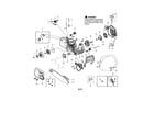 Poulan PP3416 TYPE 1 chassis/bar/handle diagram