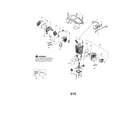 Poulan P3314 TYPE 1 cylinder/shield/crankshaft diagram