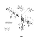 Cylinder/shield/crankshaft
