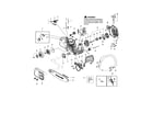 Poulan PR4218 TYPE 1 chassis/bar/handle diagram