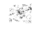 Poulan PP4218 TYPE 1 chassis/bar/handle diagram