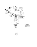 Cylinder/crankshaft/muffler