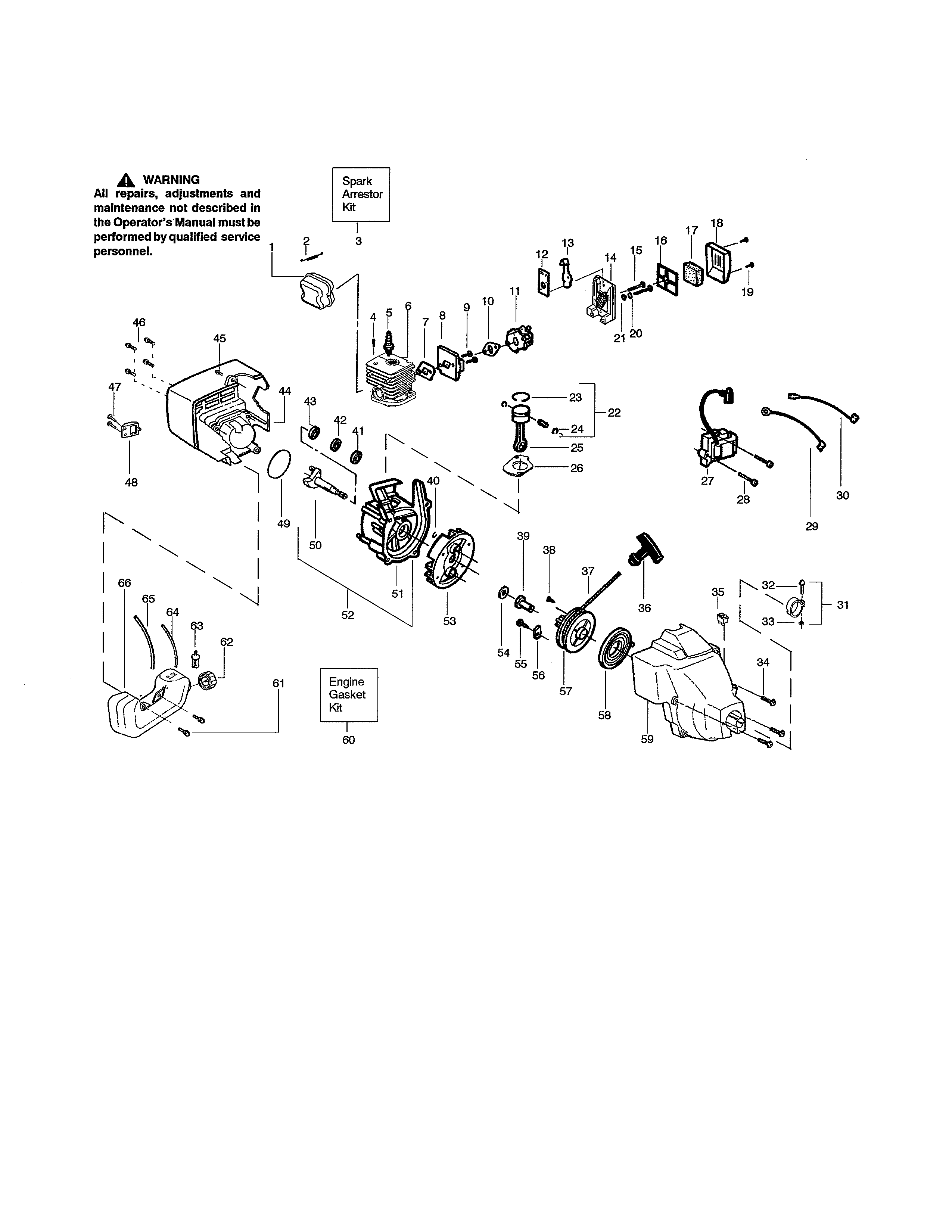 Cylinder/fuel tank/ignition module