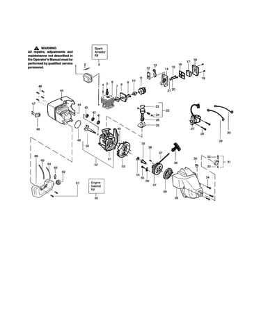 Cylinder/fuel tank/ignition module