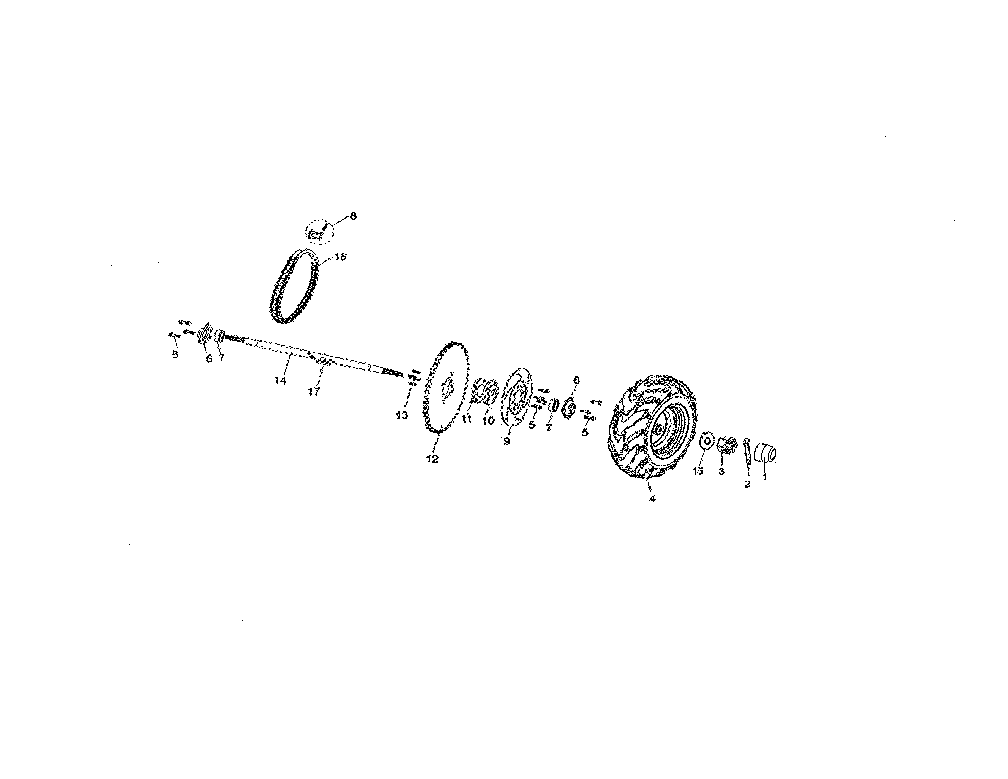 Rear axle