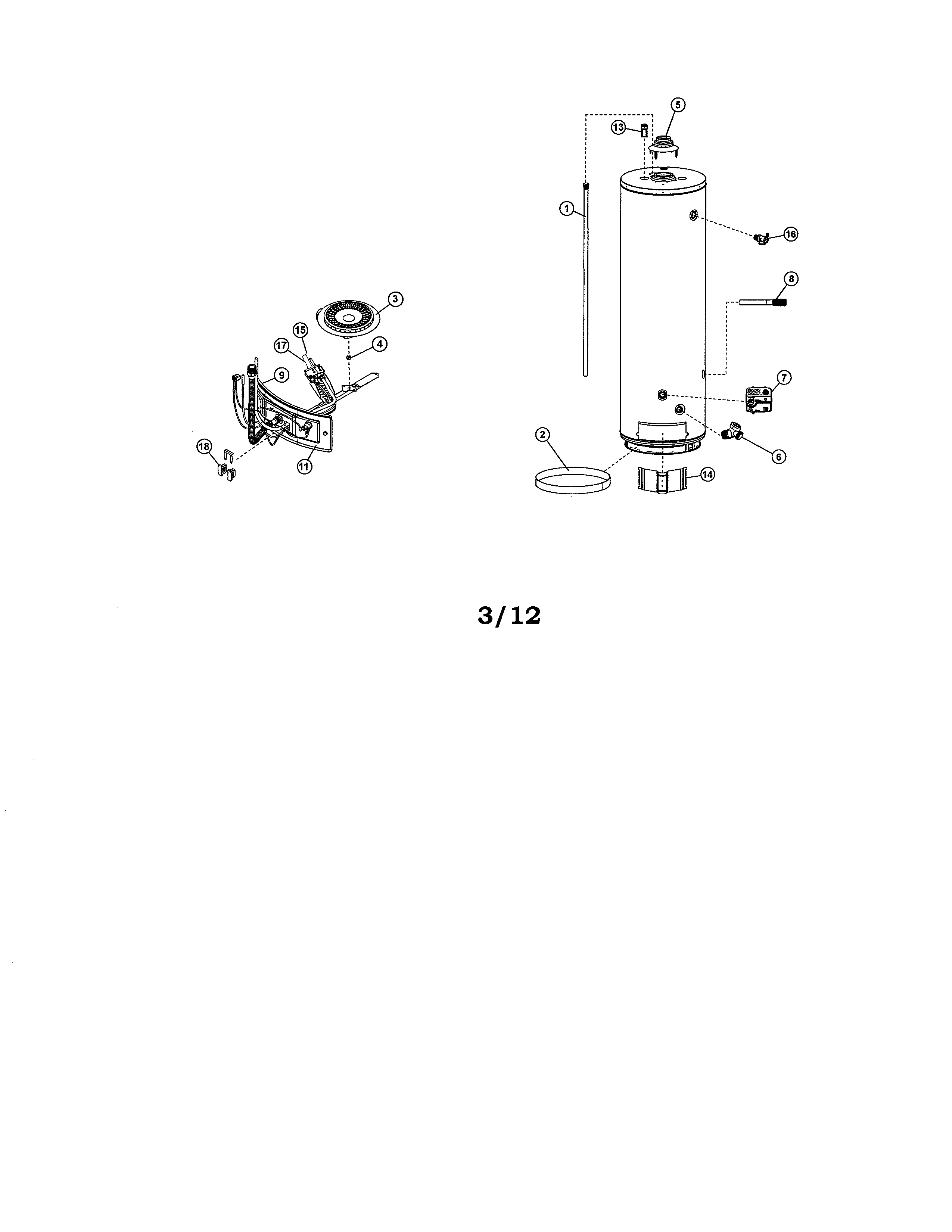 Gas water heater 40 gallon