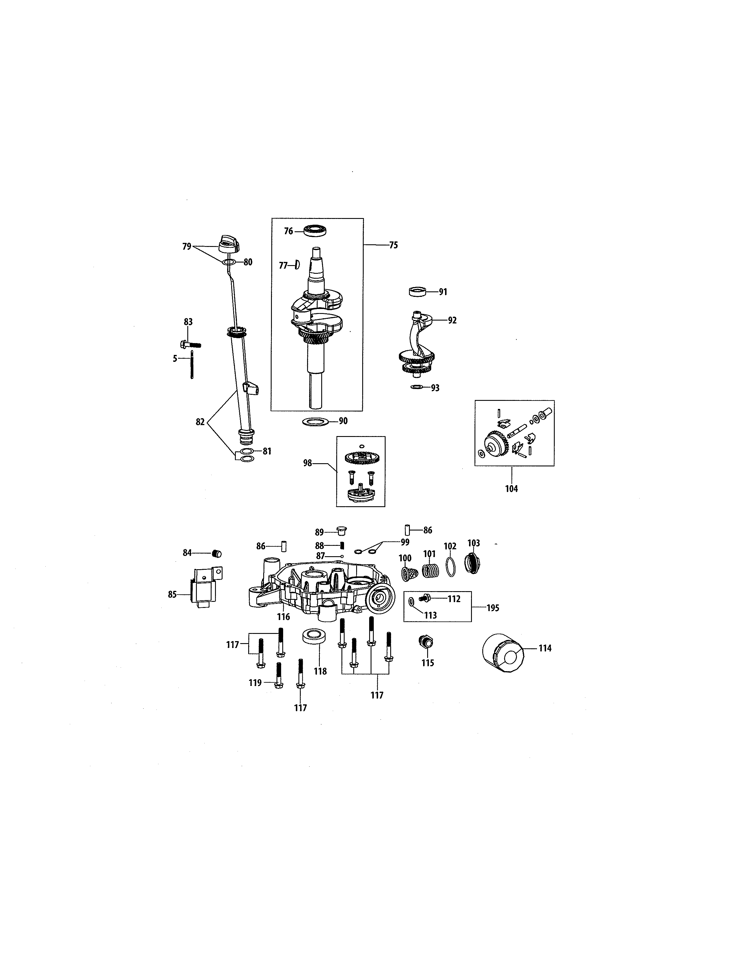 Crankshaft/crankcase
