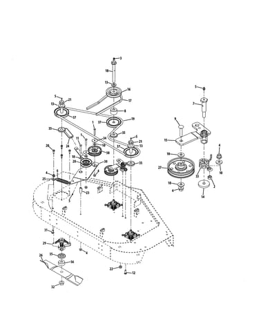 Spindle/pulleys