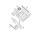 Magic Chef CGR3740BDT top assembly diagram