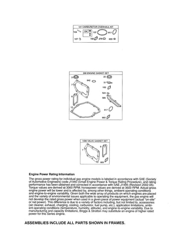 Gasket sets