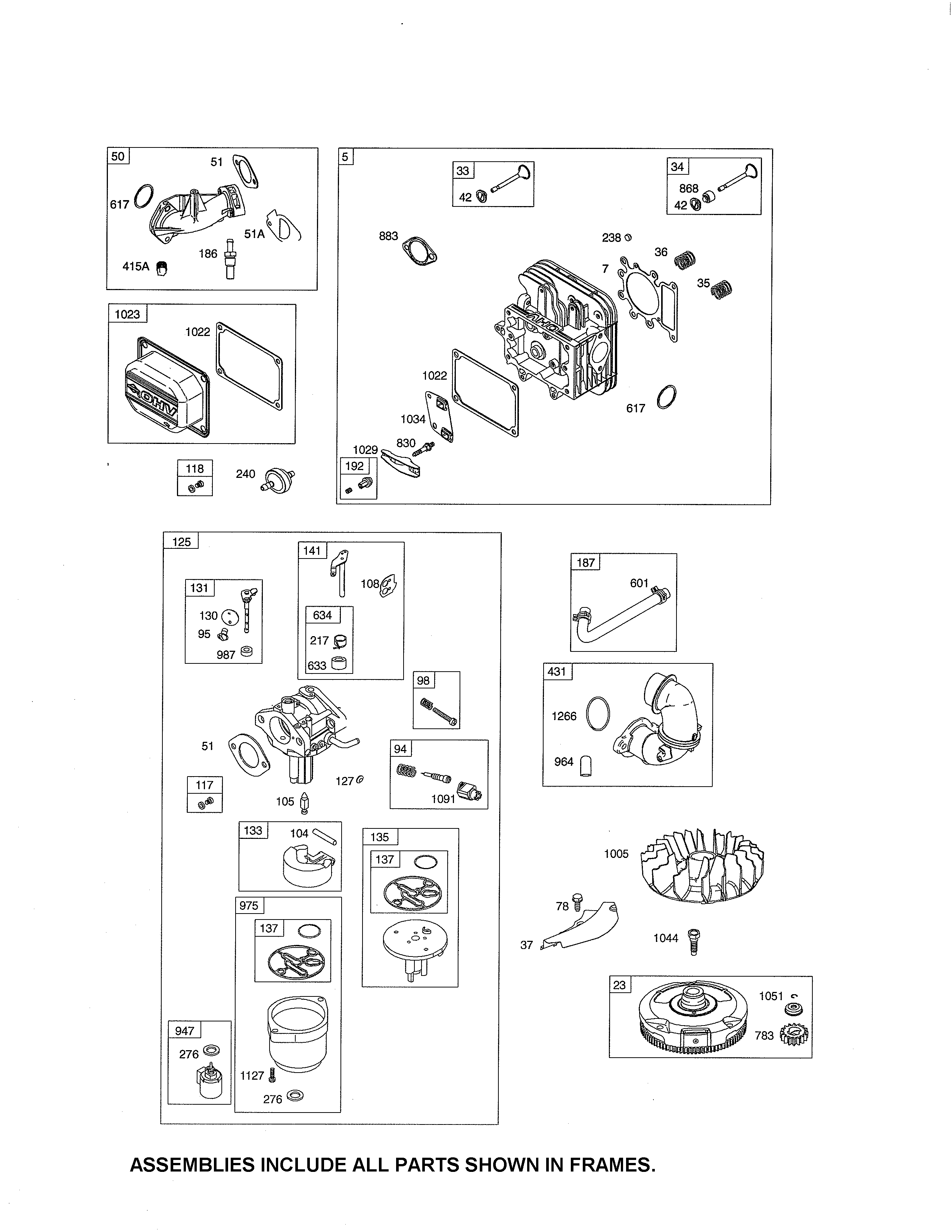 Head-cylinder/carburetor